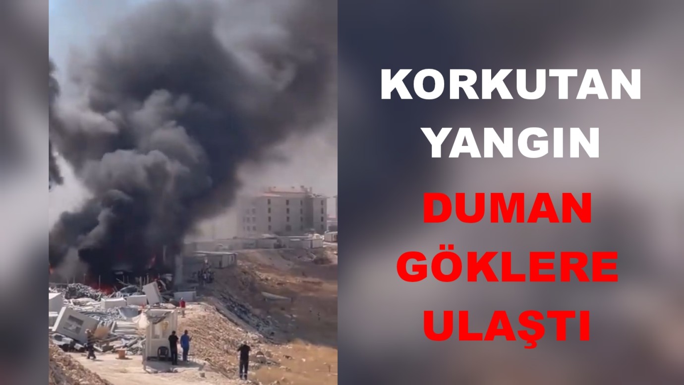 TOKİ'de yangın
