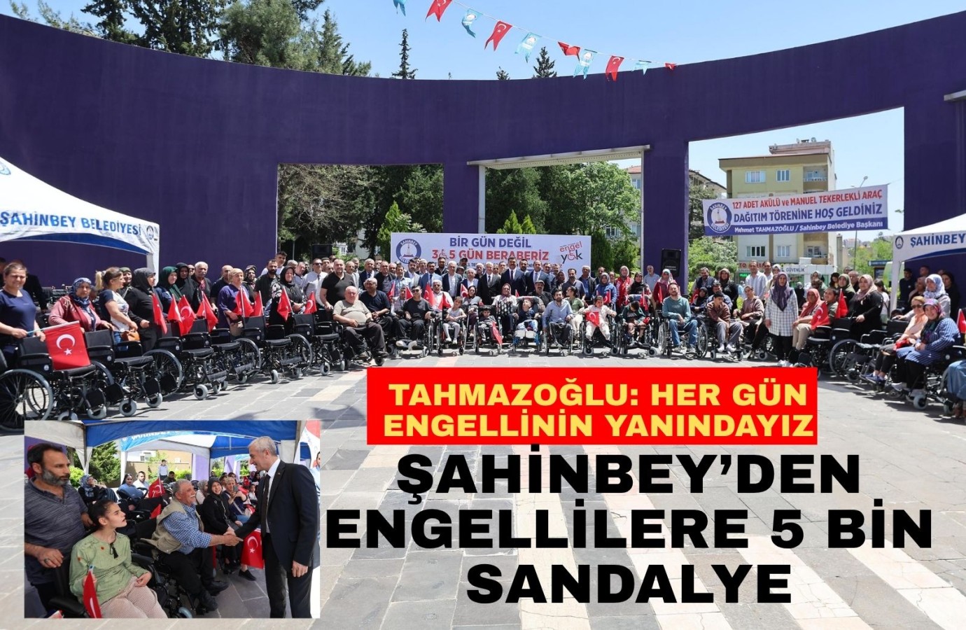 5 bin engelliye sandalye