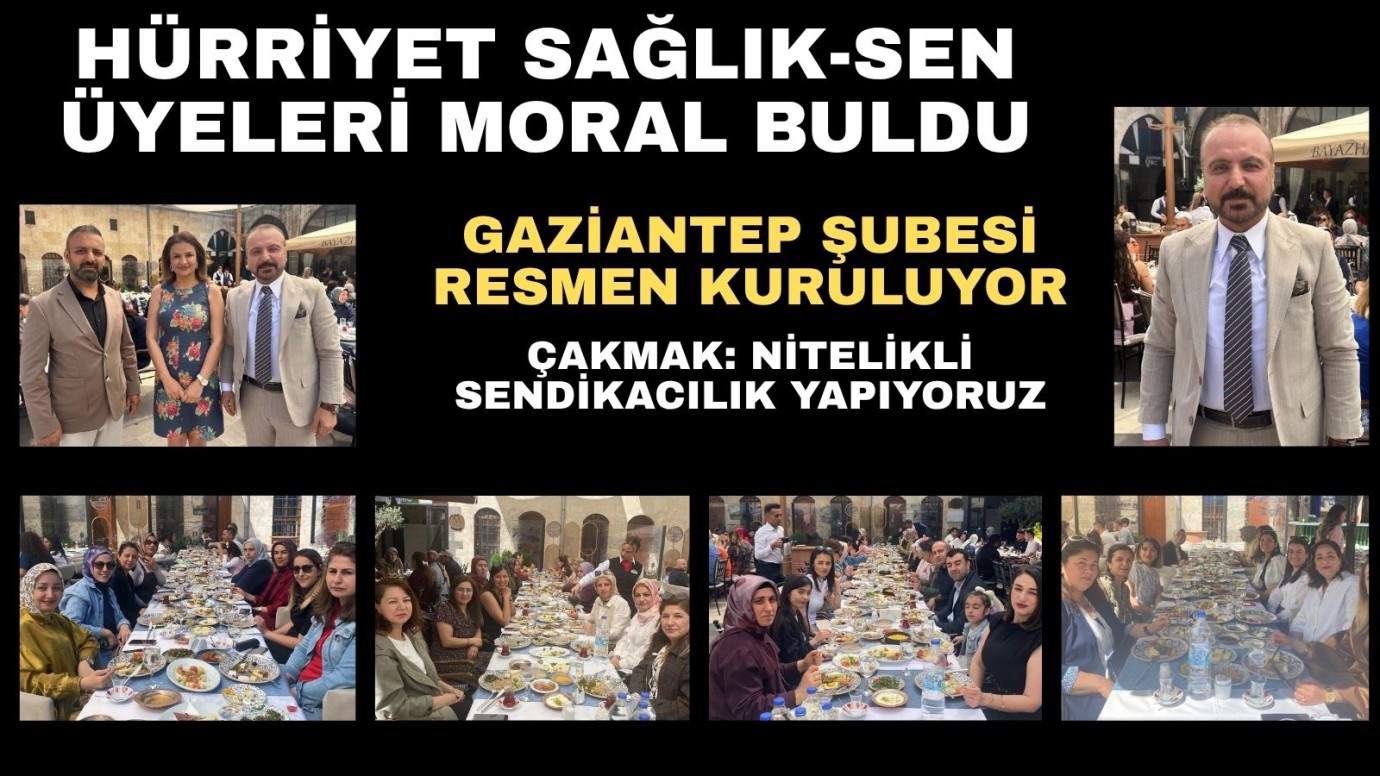 Sağlıkçılardan sendika halayı