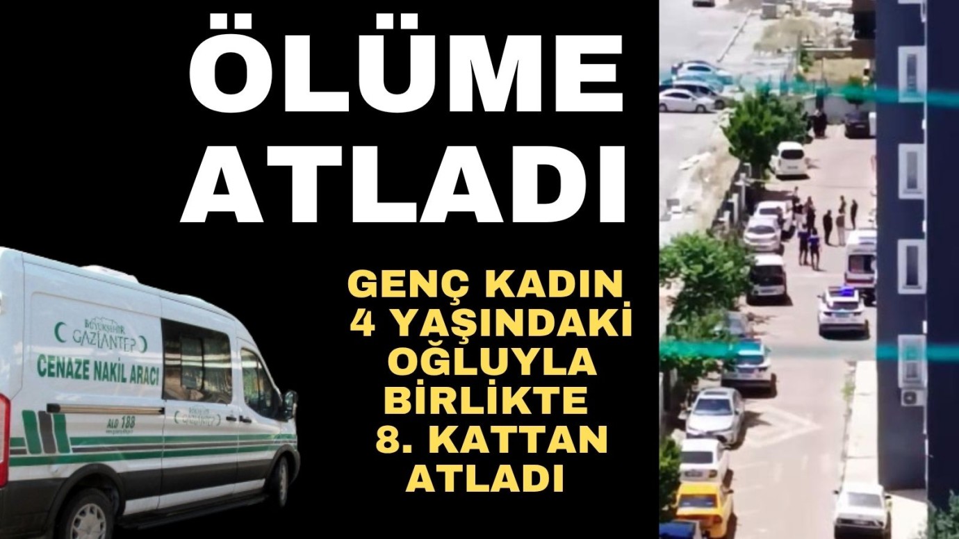 Kucağında çocukla ölüme atladı