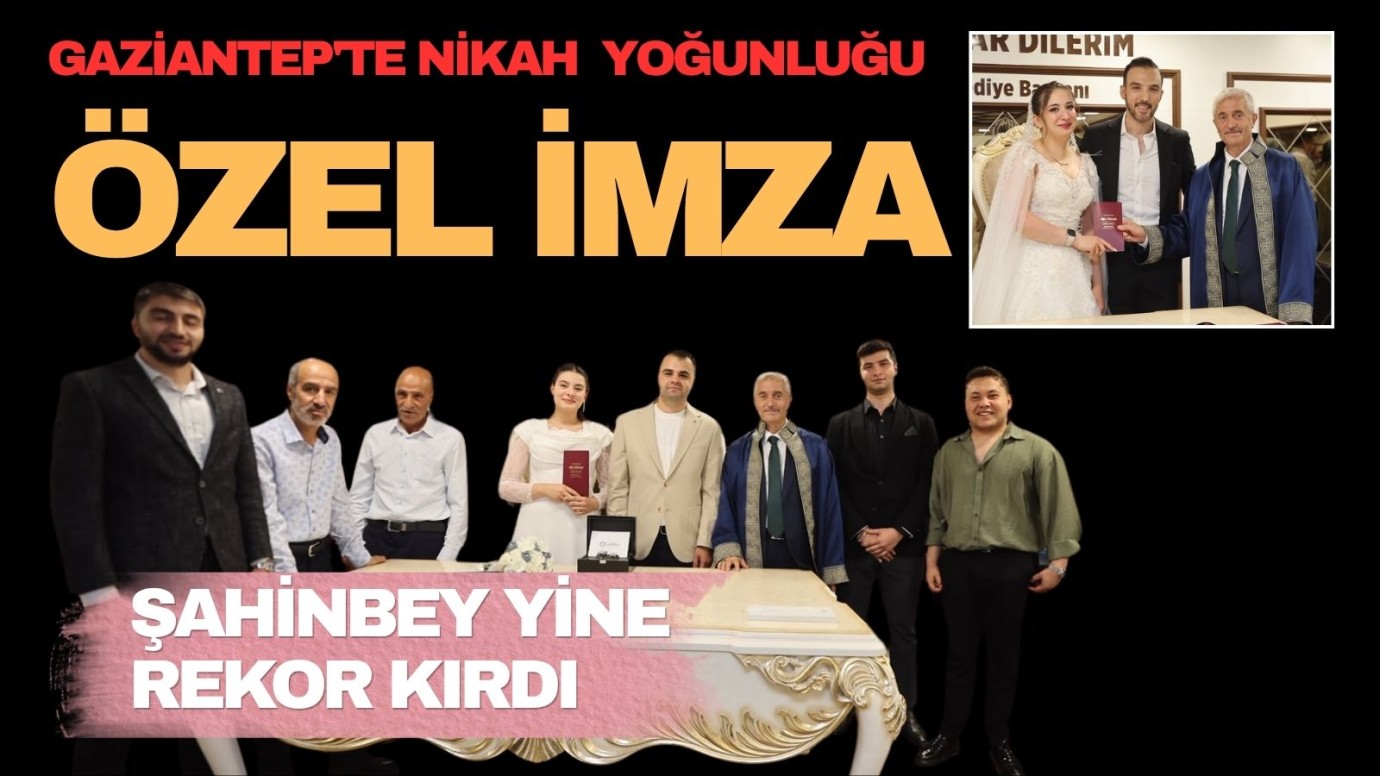 Şahinbey'den nikâh rekoru 