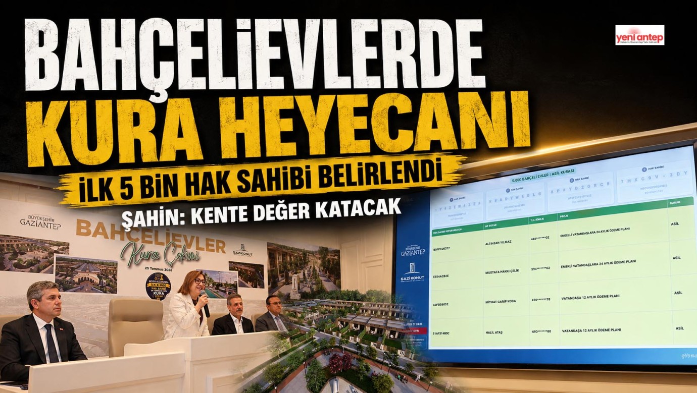 Bahçelievler'de kura heyecanı