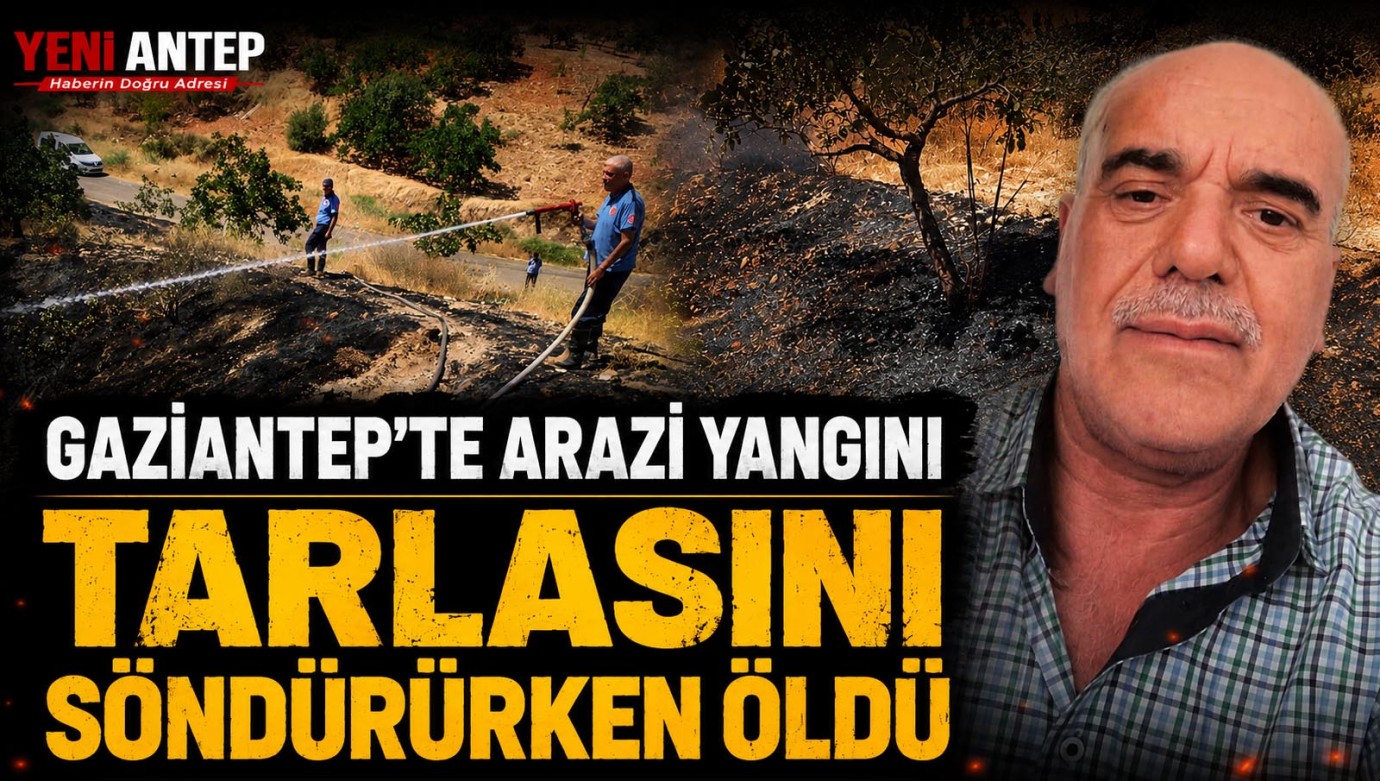 Tarlasını söndürürken öldü