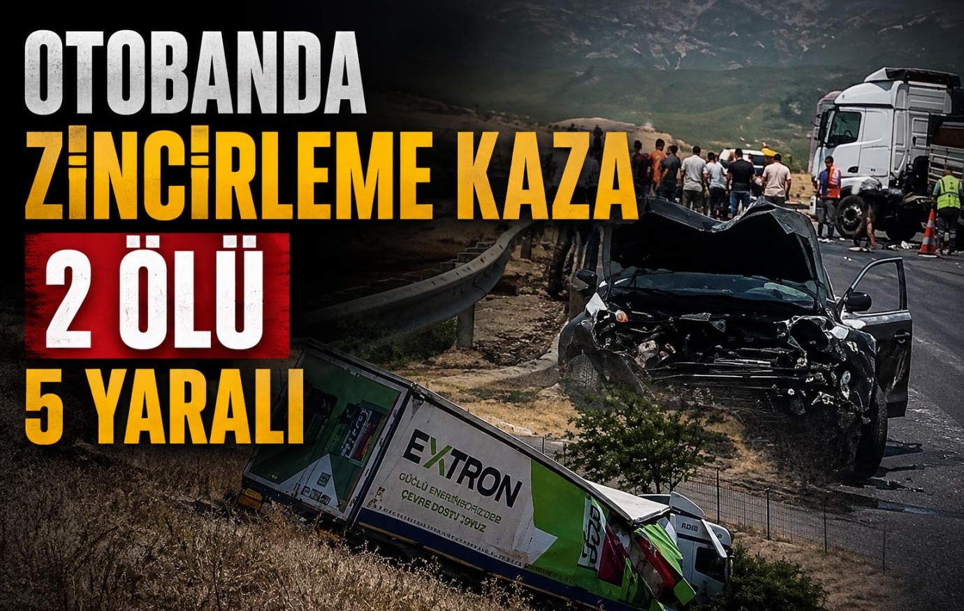Otobanda can pazarı: 2 ölü 5 yaralı