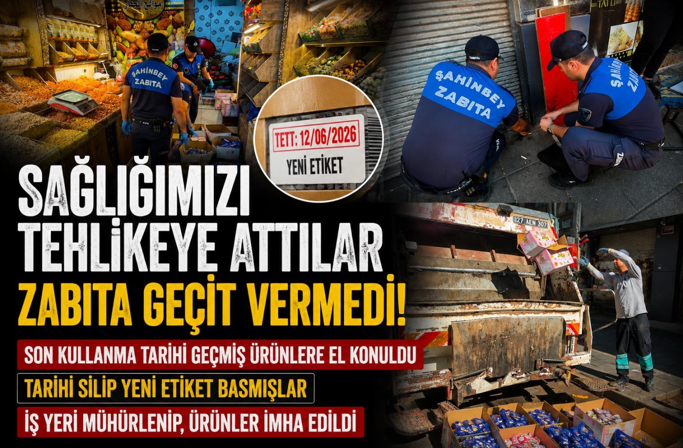 Şahinbey'de ürküten manzara: İş Yeri Mühürlendi 