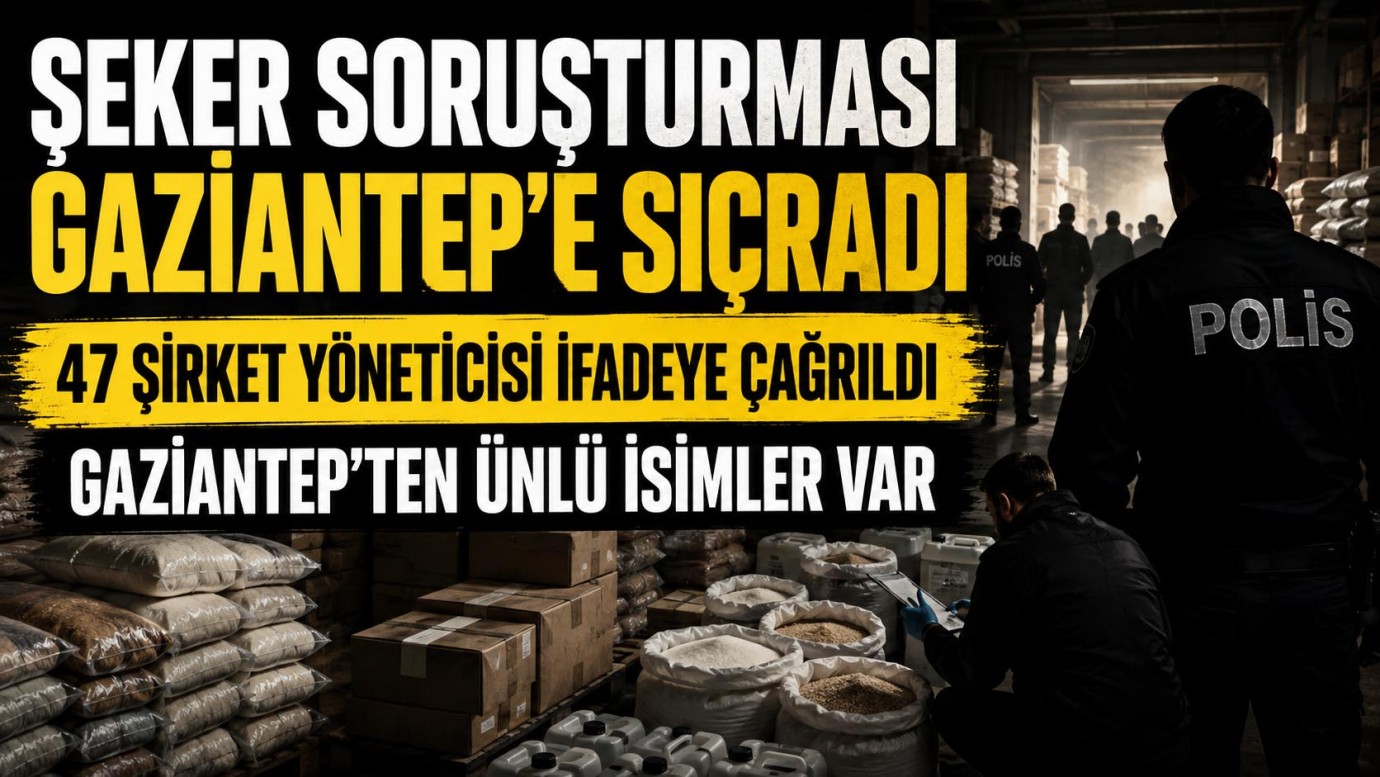 Şeker operasyonu Gaziantep'e sıçradı