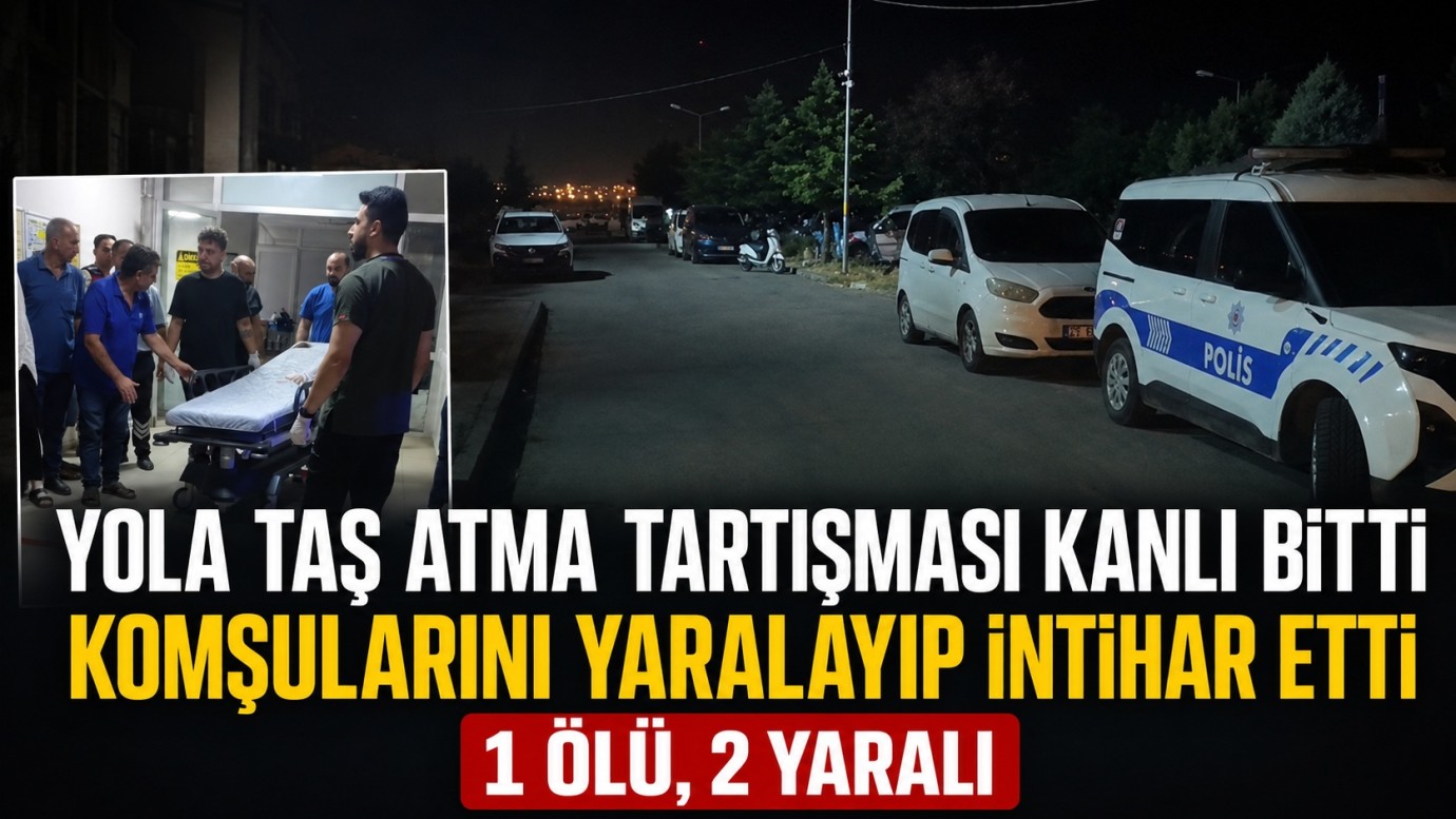 Yola taş atma tartışması kanlı bitti 