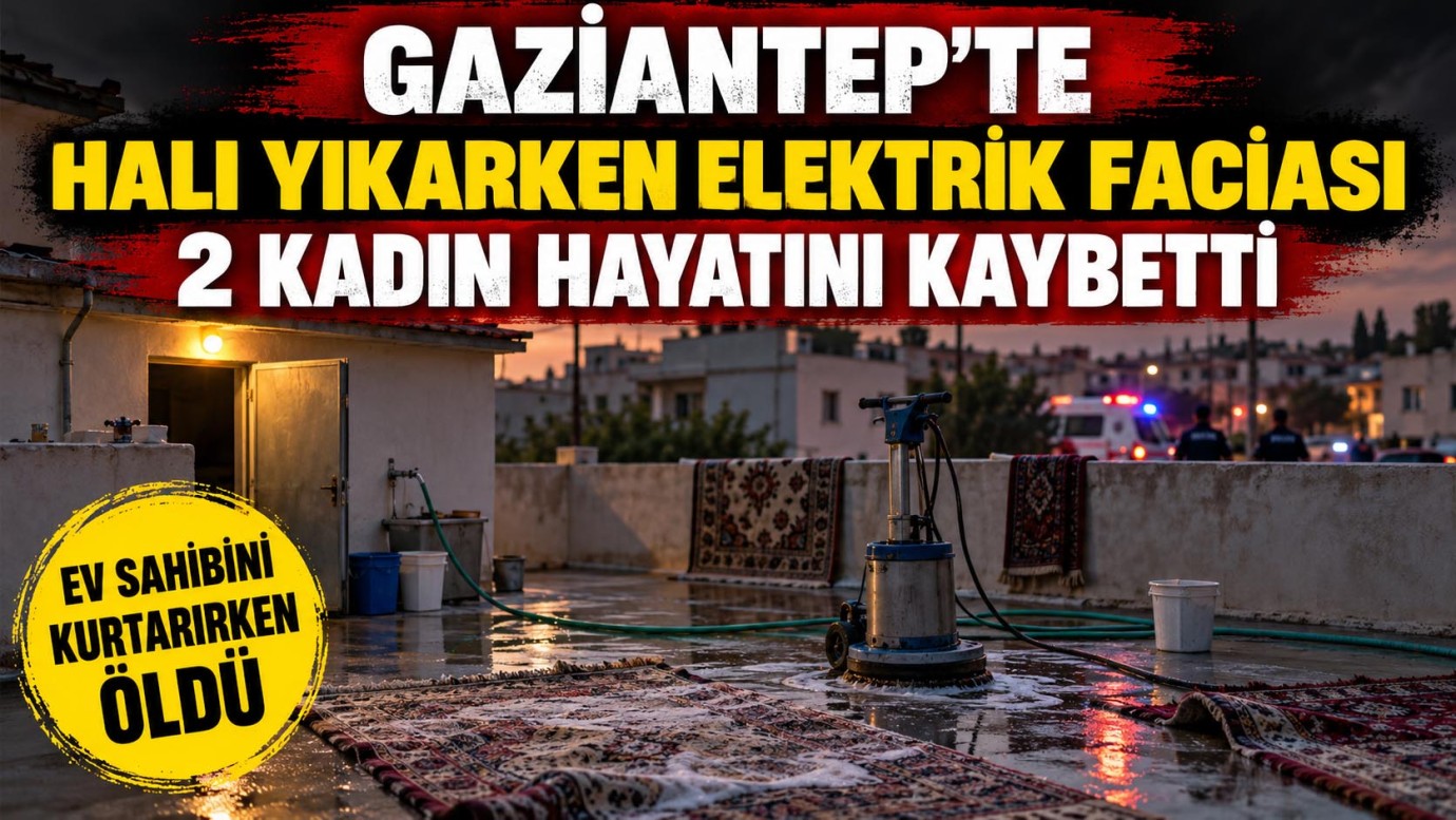 Gaziantep’te halı yıkarken elektrik akımına kapılan 2 kadın öldü