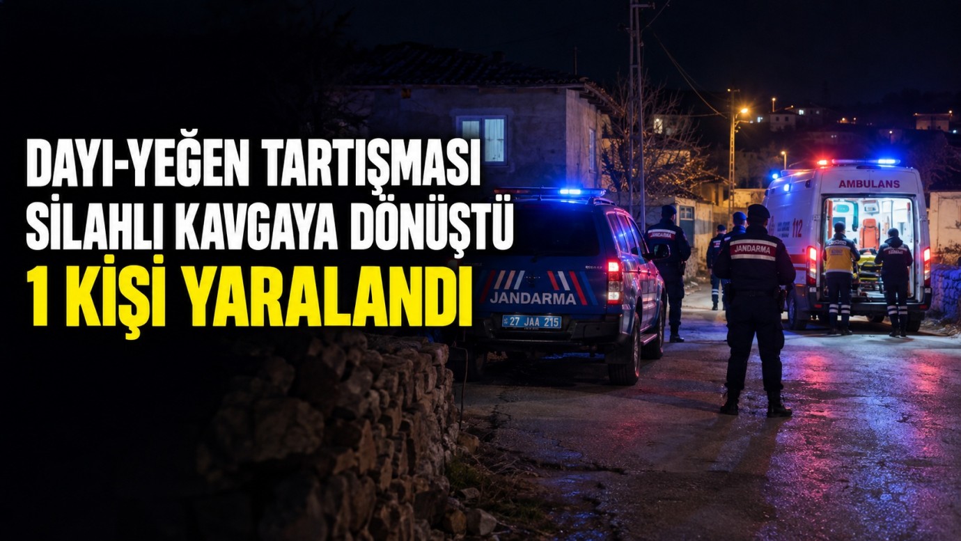 Gaziantep’te dayı-yeğen kavgası