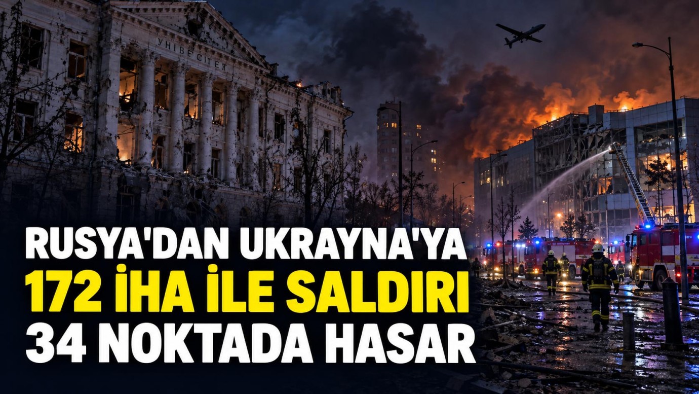 Rusya Ukraya'ya güçlü İHA saldırısı