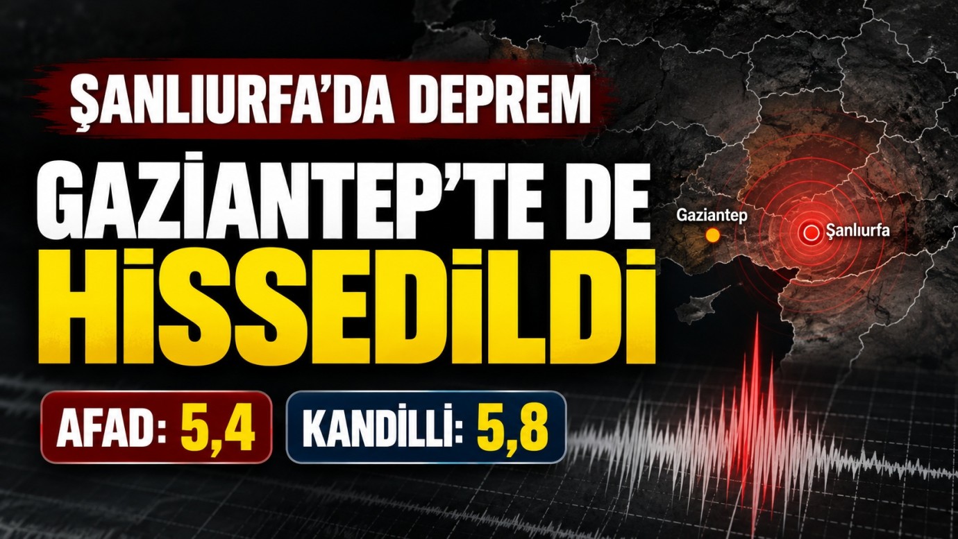 Şanlıurfa'da deprem 