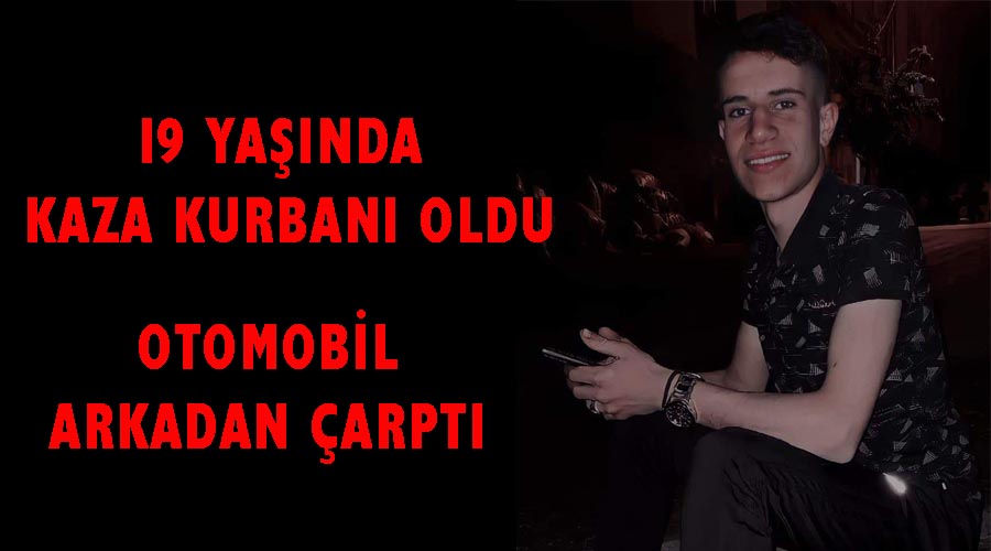Otomobil arkadan çarptı
