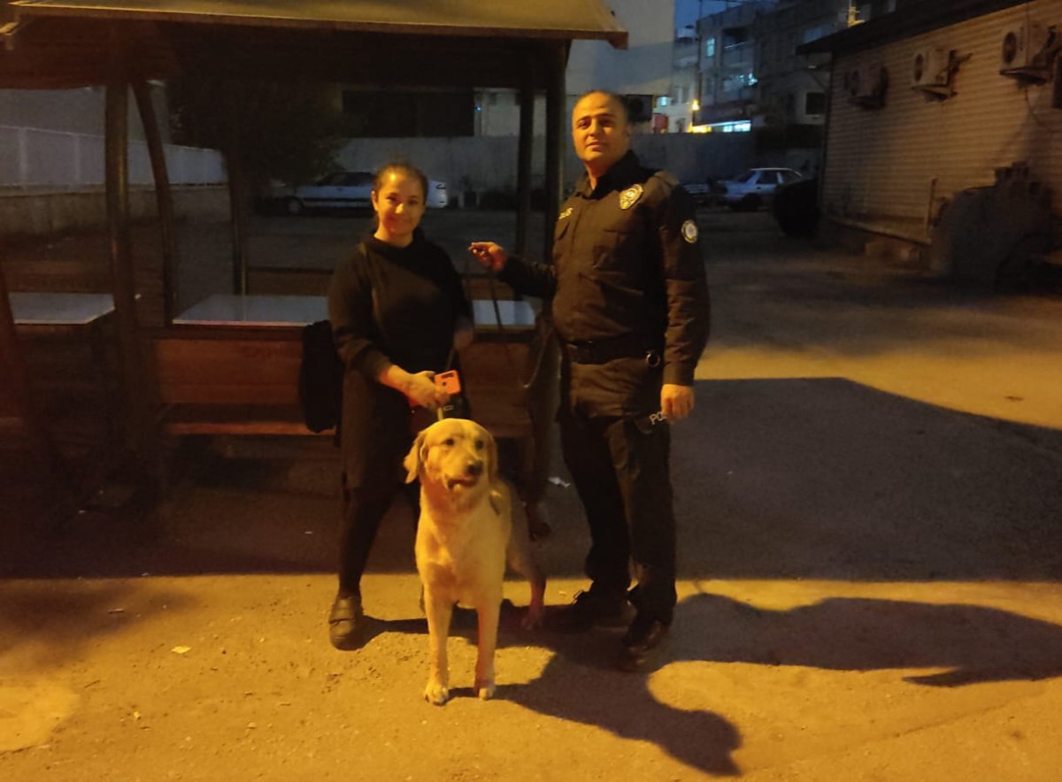Büşra köpeğine kavuştu