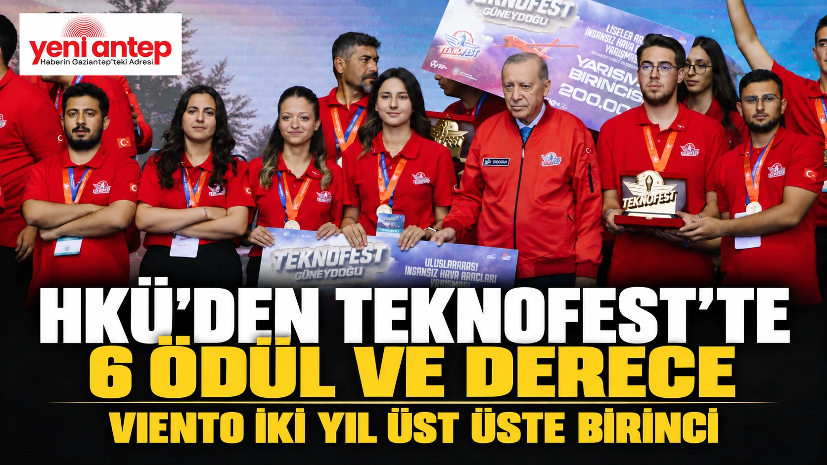 HKÜ'lü gençler TEKNOFEST'te ödülleri topladı