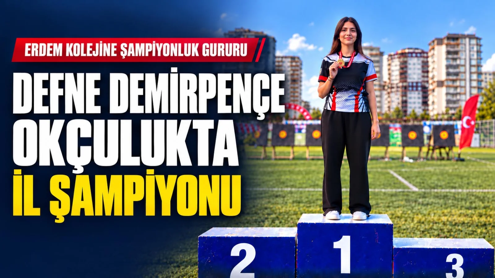 Erdem'li Defne Demirpençe okçulukta il şampiyonu oldu