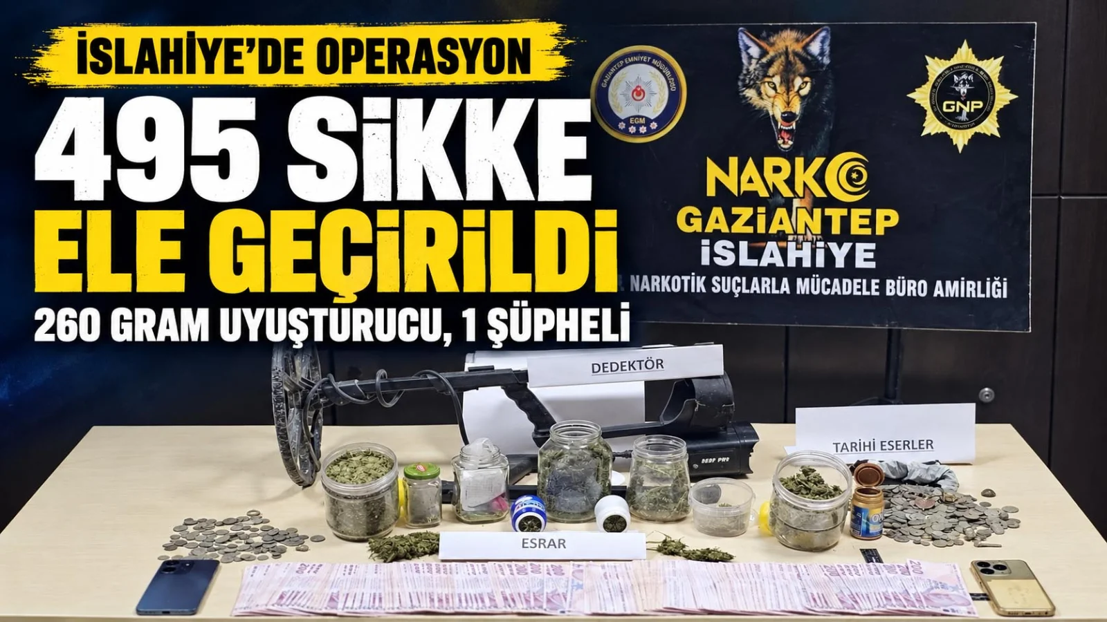 Gaziantep'te tarihi eser kaçakçılığı operasyonu